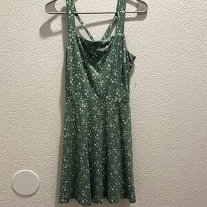 Nine Britton Green Floral Mini Dress